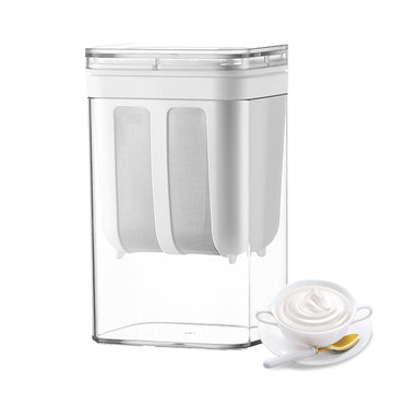 1100ml Greek yogurt maker strainer container with fine mesh insert and lid