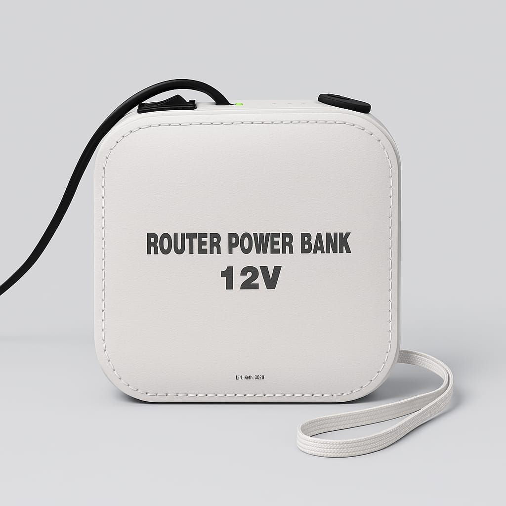 Slim-box router UPS with 4–5 hour backup specification highlighted