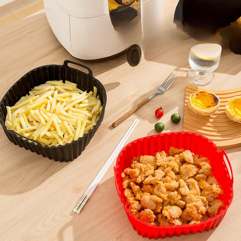 Reusable air fryer liner lifestyle