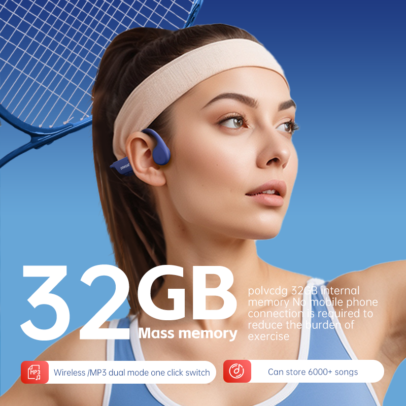 X7 bone conduction headphones behind neck band design