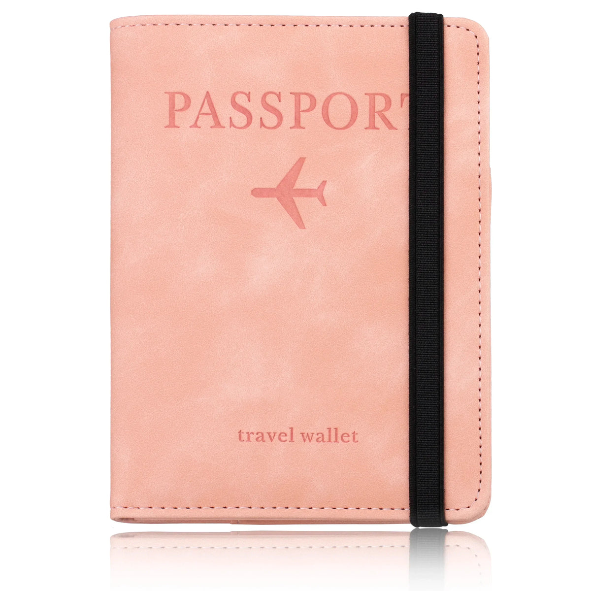 RFID blocking travel wallet pink variant