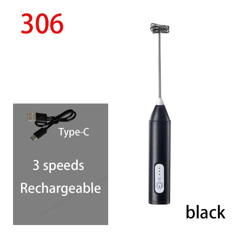 Handheld frother black with speeds