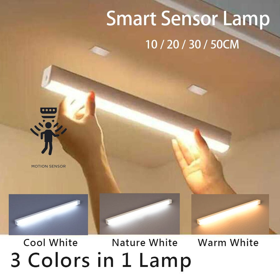 Motion sensor LED bar light main view 3 colors
