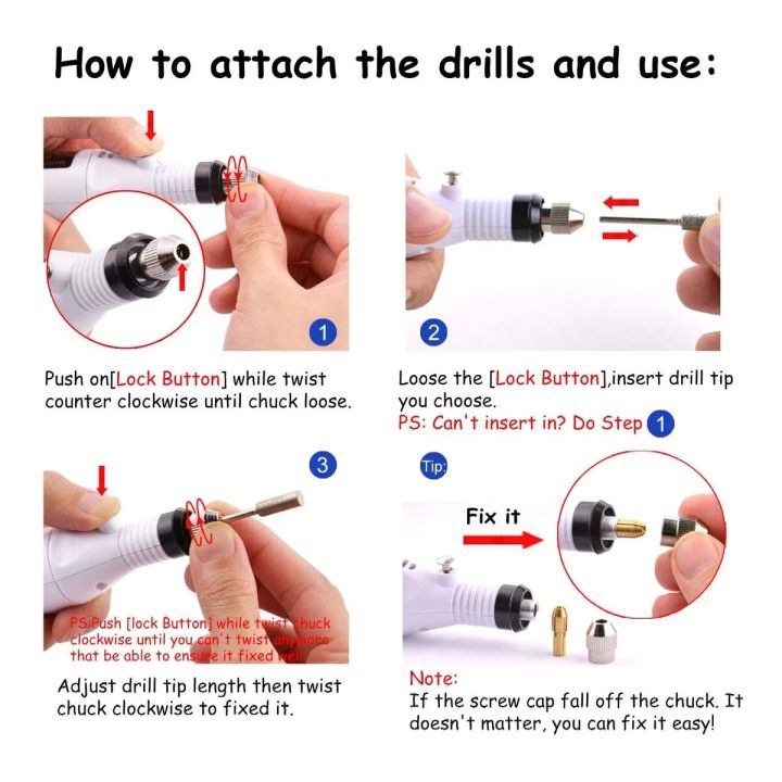 Nail drill handpiece with LCD digital display and LED light close-up