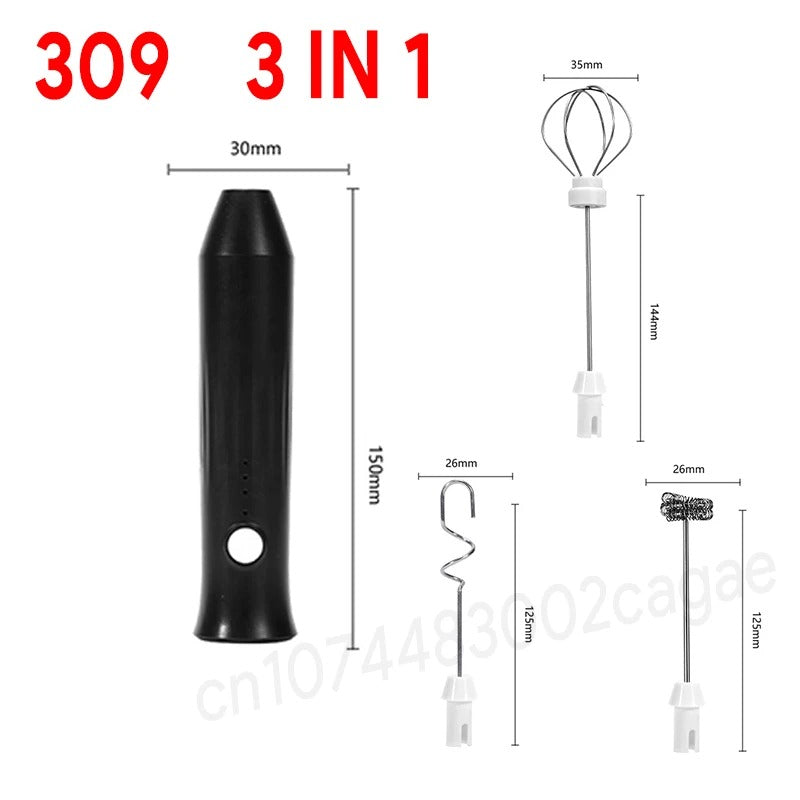 Frother 3-in-1 variant with dimensions