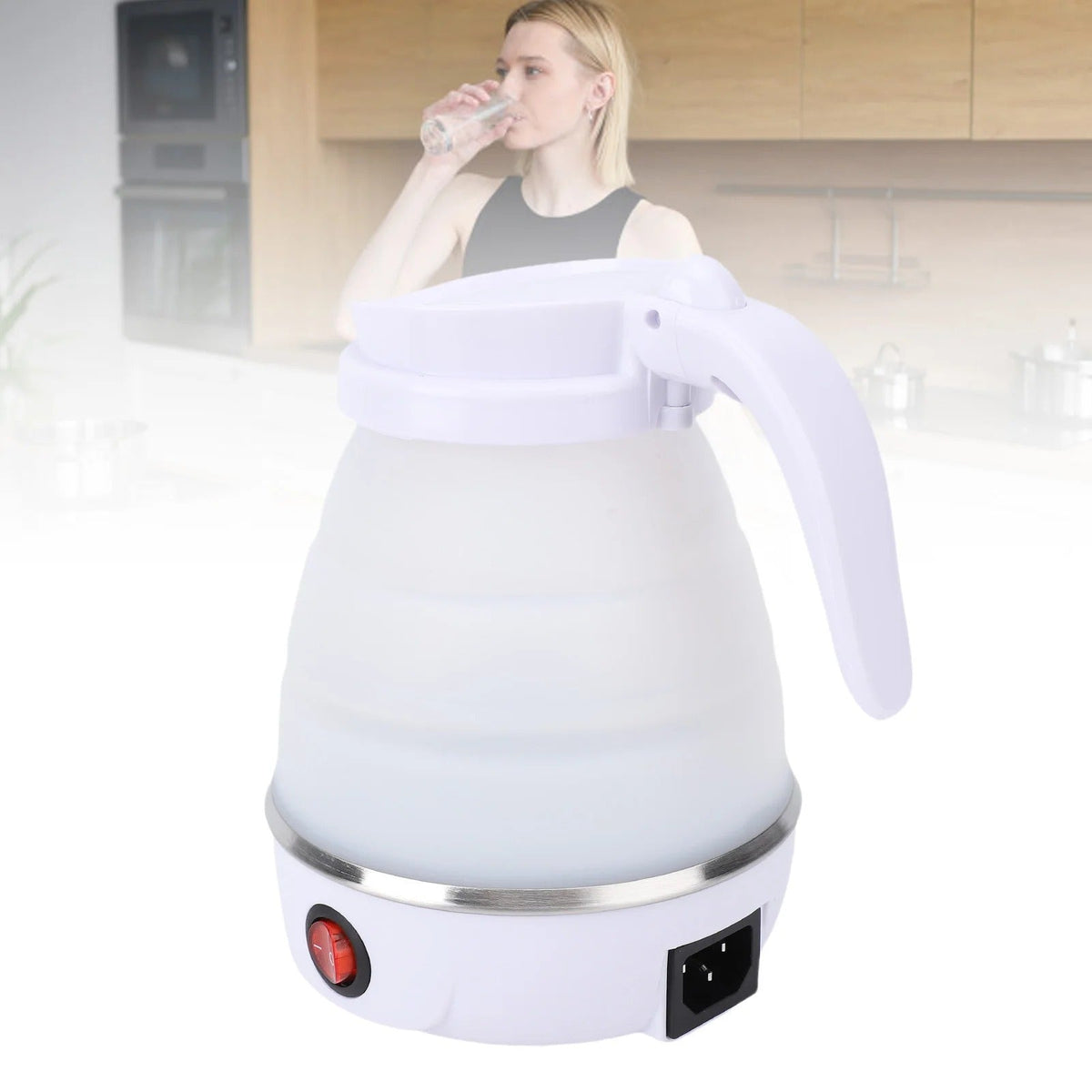 Foldable travel kettle lifestyle