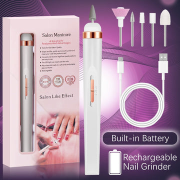 Electric manicure pedicure set white variant