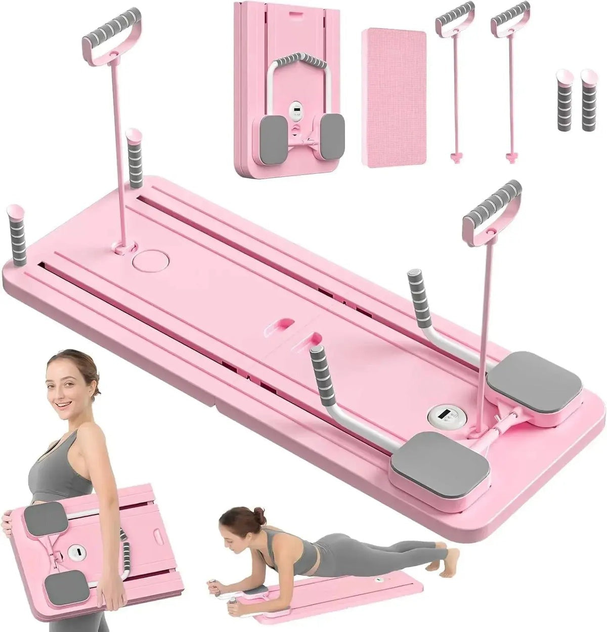 Pilates board with sliding carriage