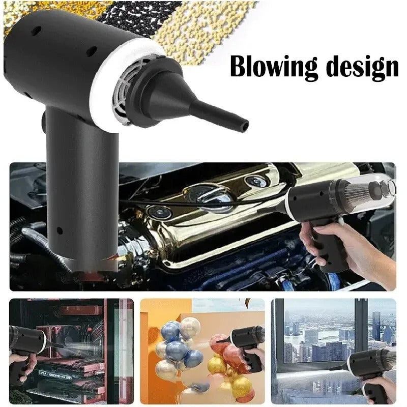 Handheld vacuum blowing design features