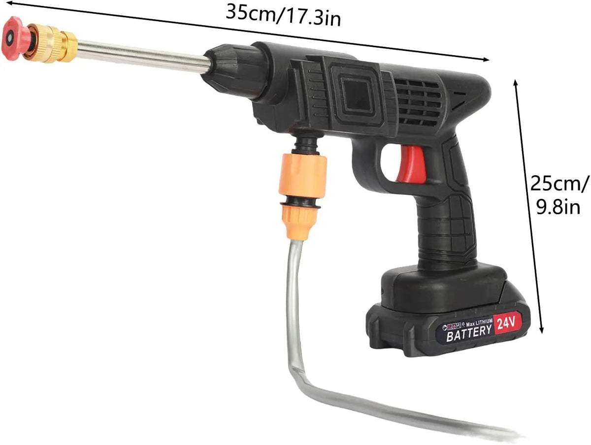 Washer gun dimensions diagram